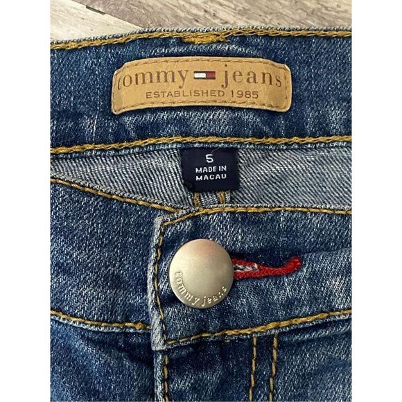 Vintage Tommy Hilfiger Boot Cut Jeans Low Rise Flap Pocket Women’s Juniors Sz 5 - Picture 3 of 8